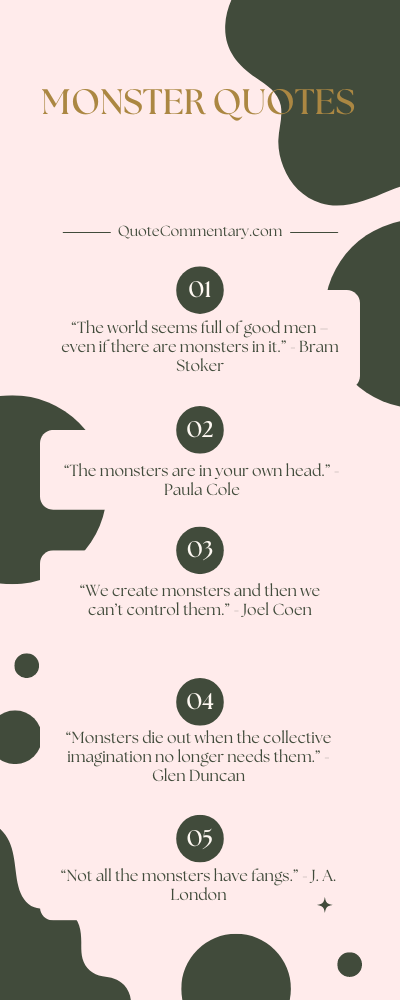 50 Monster Quotes + Their Meanings/Explanations